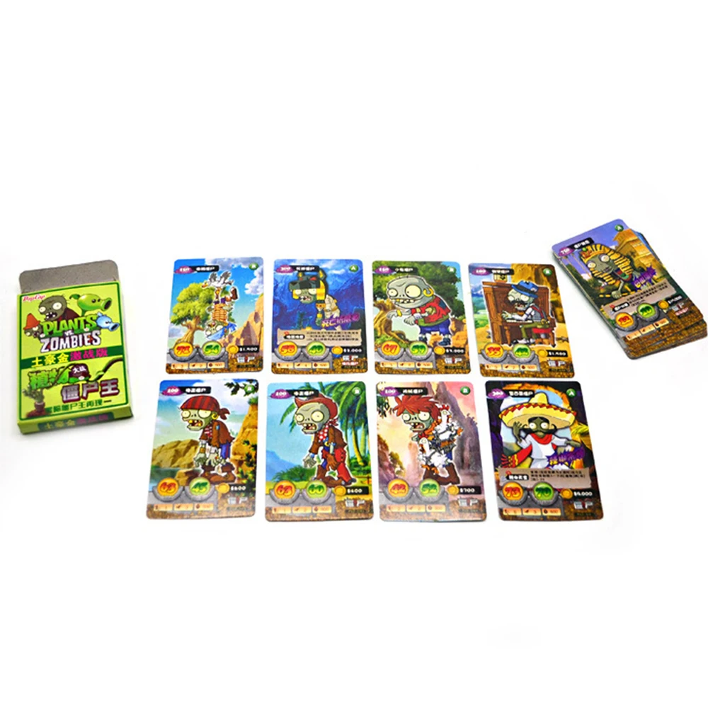 Andiran 100 шт./компл. с изображением героев Plants VS Zombies карты Растения против Зомби