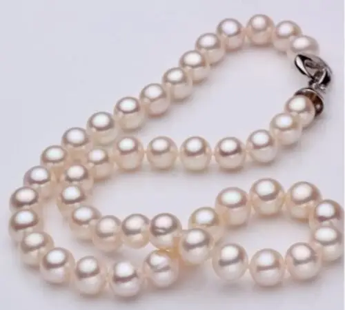 

Jew3112 elegant south sea AAA+10-11mm white pearl necklace