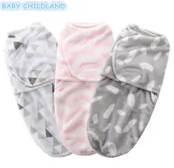 Новорожденный пеленание Обёрточная бумага 0-6 месяцев флисовой ребенка пеленание Одеяло супер мягкий parisarc младенческой конверт спальный