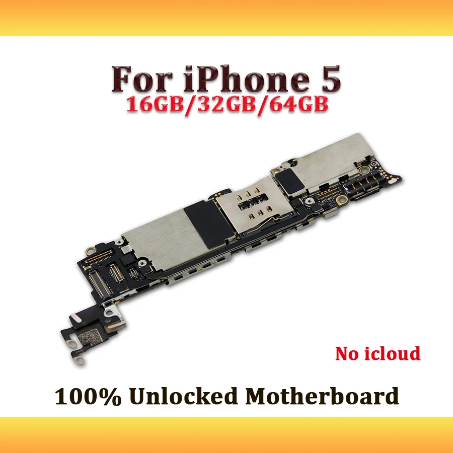 

iCloud Unlocked For iPhone 5 Motherboard,Disassembled For iPhone 5 16GB/32GB/64GB Mainboard With IOS System Logic Boards