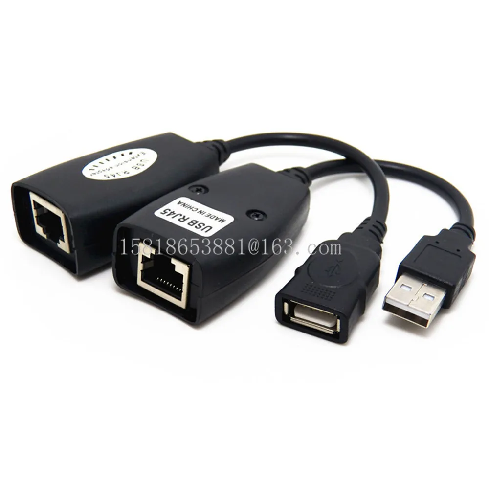 

USB Extension Extender Adapter Up To 150ft Using CAT5 RJ45 LAN Cable