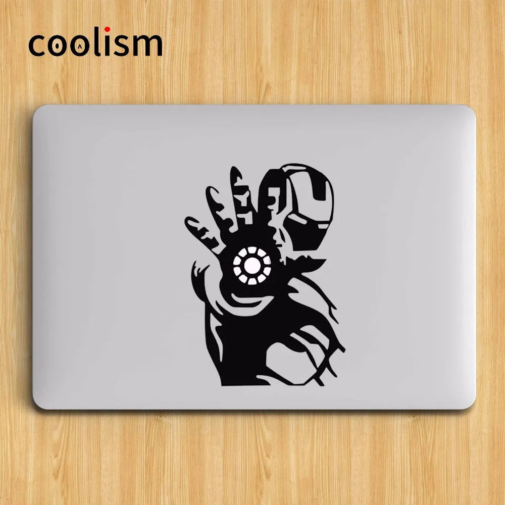 Креативная наклейка Железный человек для ноутбука Apple Macbook Pro Air Retina 11 12 13 15 дюймов