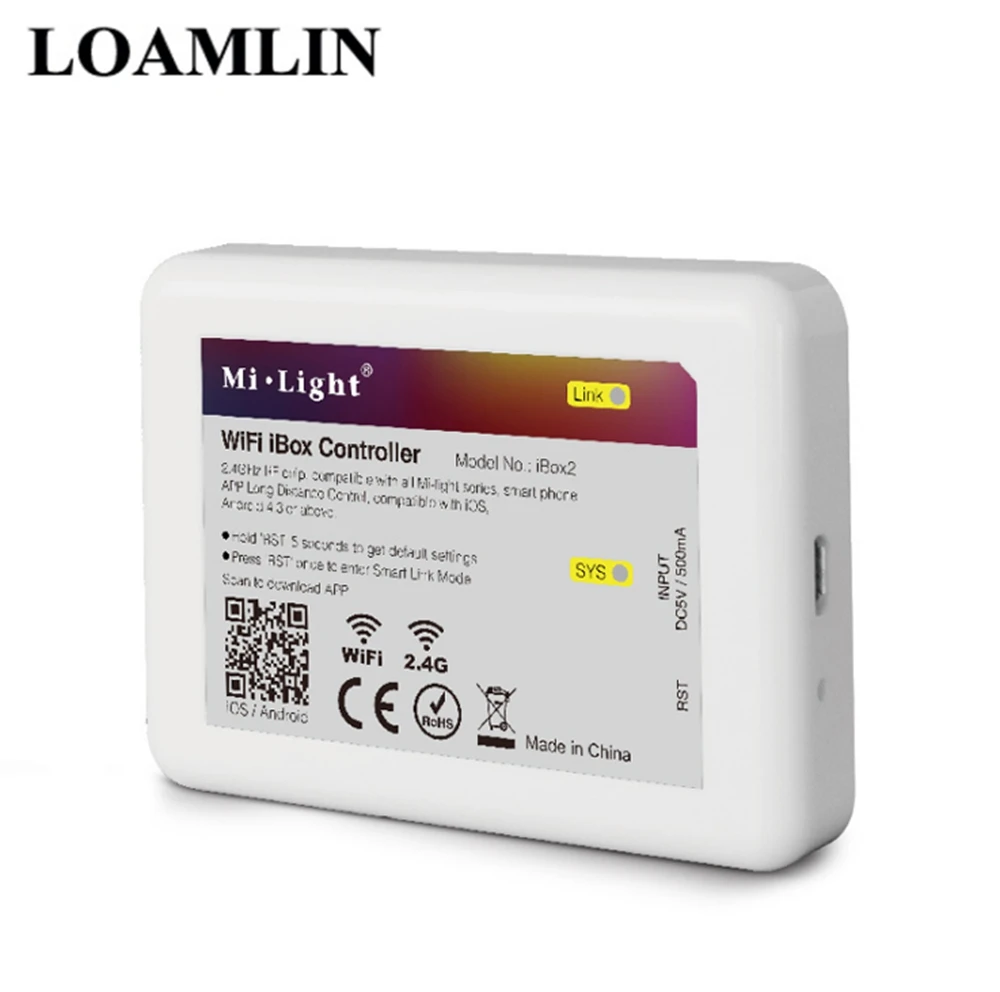 Wi-Fi iBox2 светодиодный контроллер DC5V 2,4G wifi-патрон, умный свет Светодиодная лента контроллер для Mi светильник светодиодный панель с лампочками огни