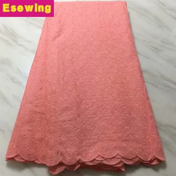 

2018 African Dry Lace Fabrics High Quality 100% Cotton Lace Fabric Swiss Voile With Stone Swiss Voile Lace for Switzerland Dress