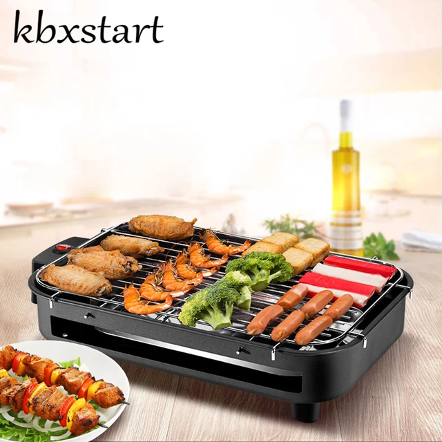 Kbxstart แบบพกพาเตาย่างไฟฟ้าไร้ควันสุนัขร้อน Churrasqueira Eletrica เกาหลี Rotisserie หมุนบาร์บีคิวมอเตอร์อุปกรณ์