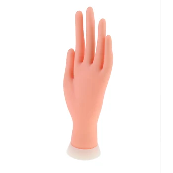 

Professional Adjustable Practice Nail Art Training Hand Tool False Palm Finger PVC Soft Material Model