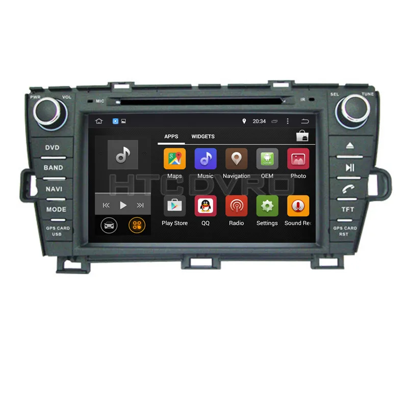 Cheap YMODVHT 8inch 4G Octa Core Android 9.0 7.1 Car DVD Player for Toyota Prius 2009- Right/Left driving Black RDS Radio Audio Stereo 15