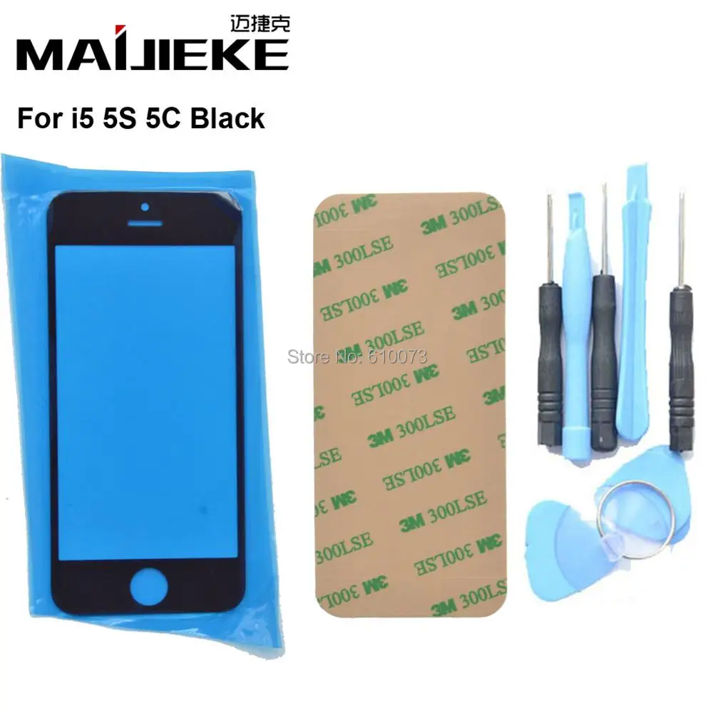 Комплект передних внешних стеклянных линз MAIJIEKE для iPhone 6 plus детали ремонта и