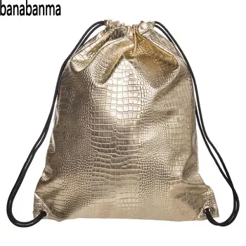 

Banabanma Women Bag Portable High Capacity PU Storage Lanyard Bags Clothing Toy Drawstring Bag Organizer Bags for Women 2018 Z40