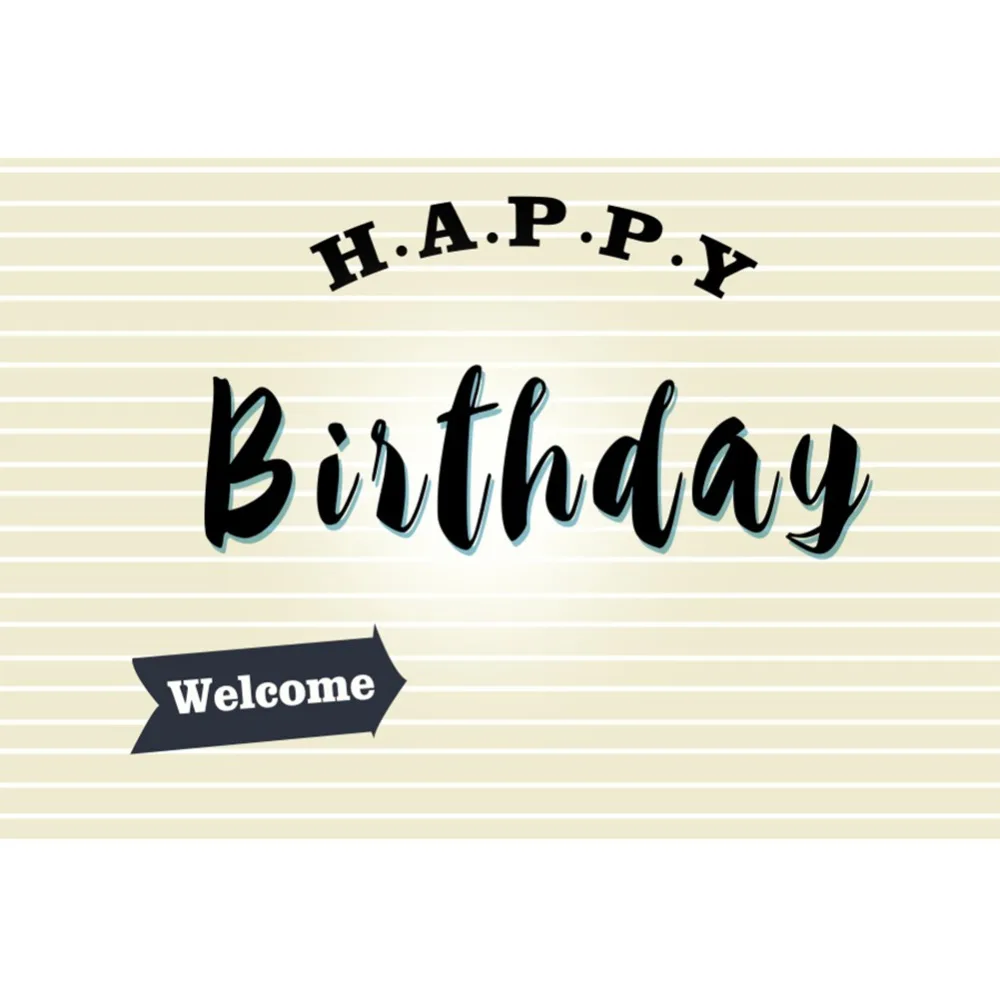 

Laeacco Welcome Happy Baby Birthday Party Child Poster Portrait Photo Backdrops Photocall Photographic Backgrounds Photo Studio