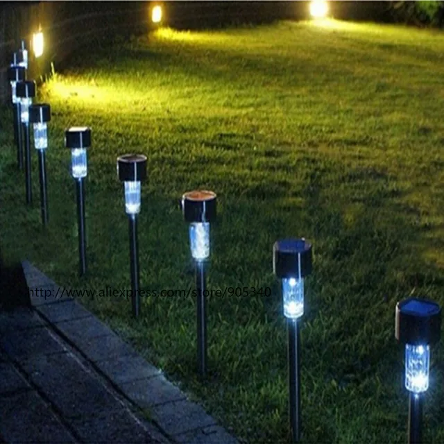 Solar Ed Dip Led Lawn Light Plastic Outdoor Yard Garden Wall Solar Ed Dip Led Lawn Light Plastic Outdoor Yard Garden Wall Lobby Pathway Lamp Decoration