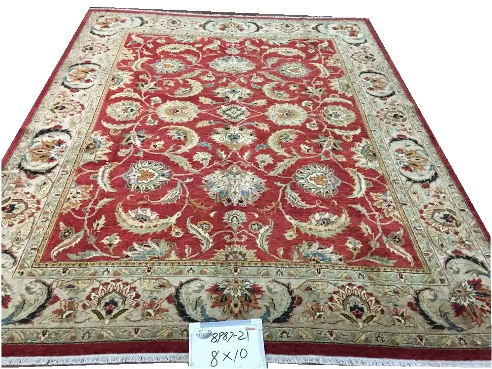 

Turkish Rug Handmade Antique Decor Home Decoration Antique Vintage Serapi Wool Knitting Carpets