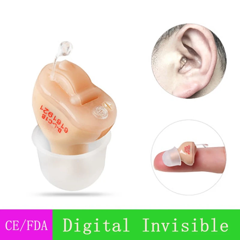 Dropshipping Best Digital Channels Hearing Aids Sound Amplifier Mini CIC Elderly Hearing Aid Invisible Hearing aid