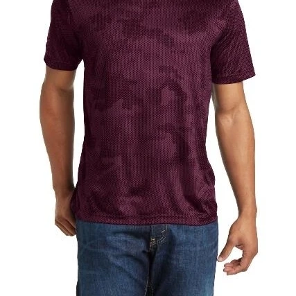 Sport-Tek ST370 CamoHex Tee Maroon - Medium (1)