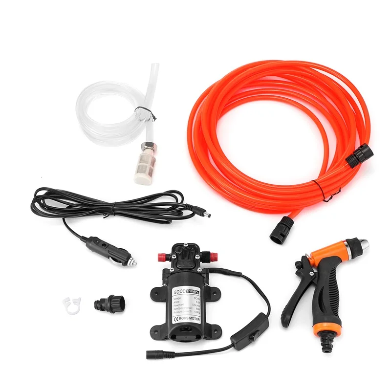 

Car Washer Pump high Pressure Washer Power Pump System Kit DC 12V 130PSI 80W Household Car Washer Washing Machine