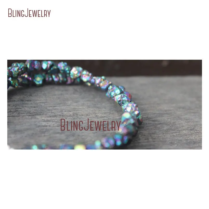 20181211-BM20575-Fashion  Crystal Plating Bracelet Rainbow