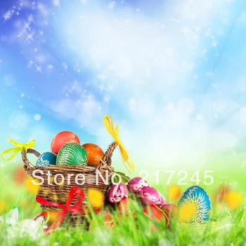 

Art Fabric Photography Backdrop Easter Egg Custom Photo Prop backgrounds 5ftX7ft D-726