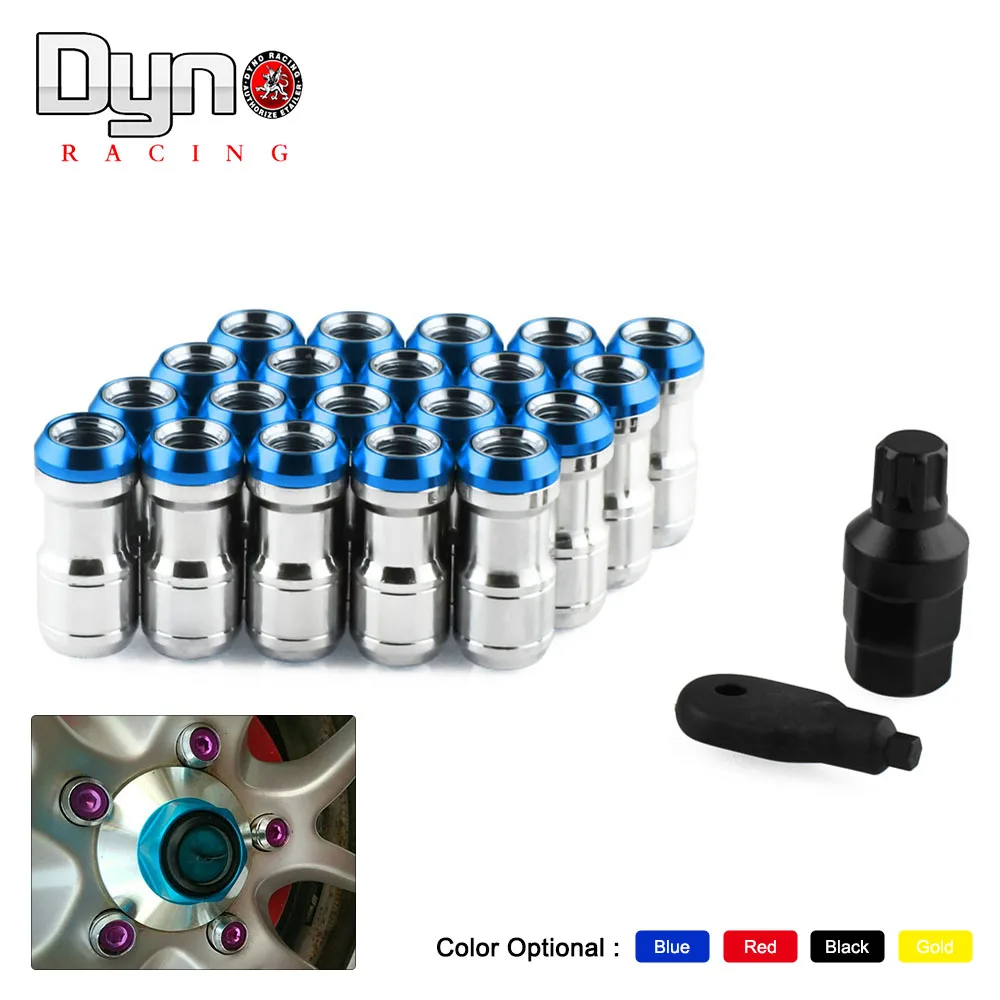 

20PCS 44mm Racing Formula Steel Wheel 44mm Lock Lug Nuts 12X1.5/12X1.25 LN007