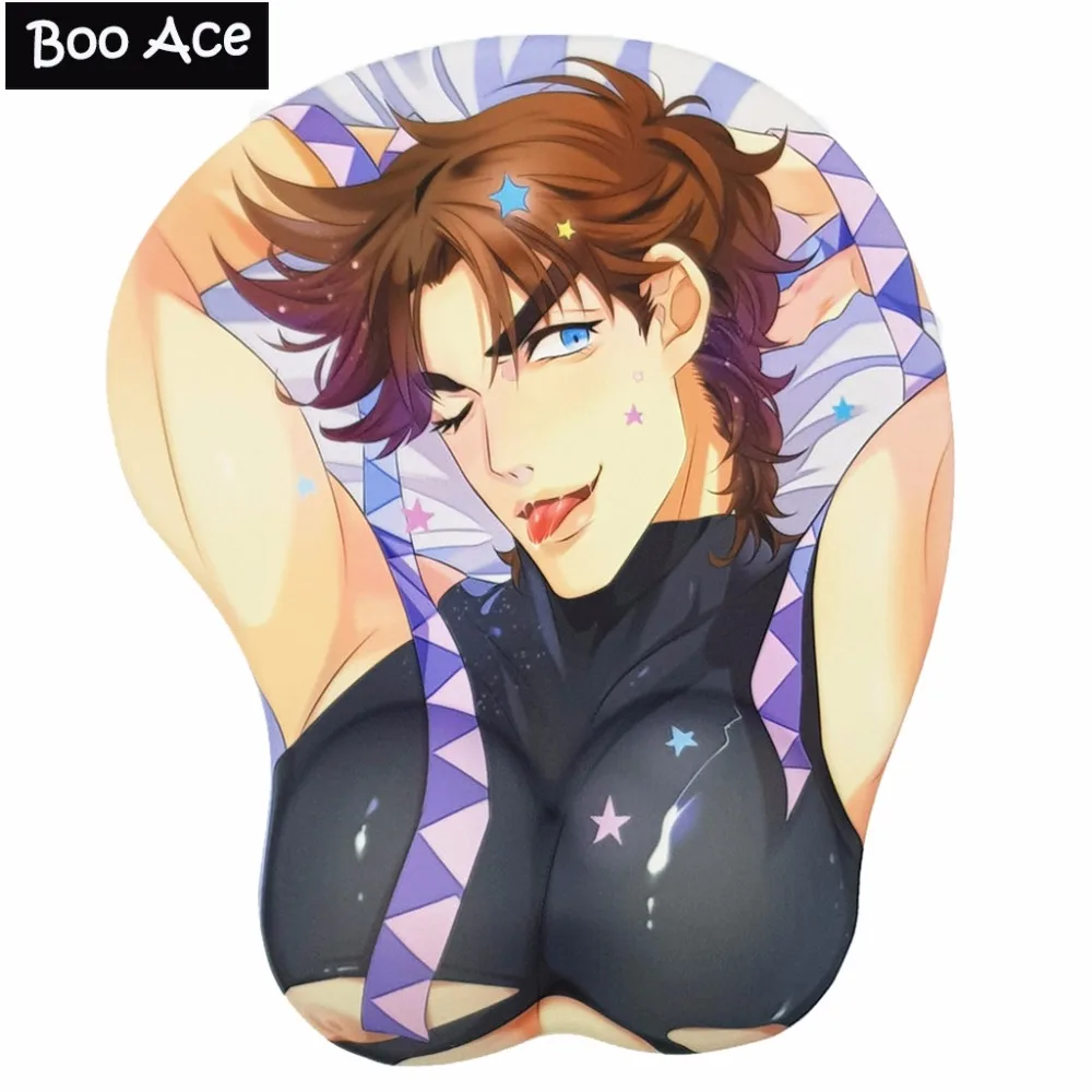 JOJO'S Необычные Приключения Joseph Joestar Dio 3D Oppai коврик для мыши с подставкой для запястья с силиконовым гелем