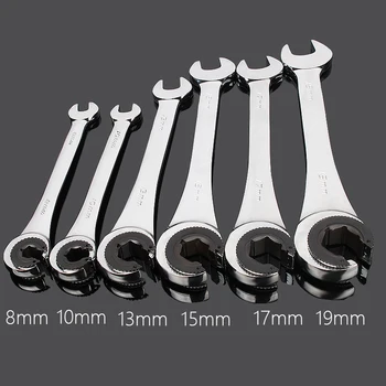 

8-19 Mm Tubing Ratchet Combination Wrenches Set Skate Oil Spanners Hand Tools Gears Ring Wrench Set