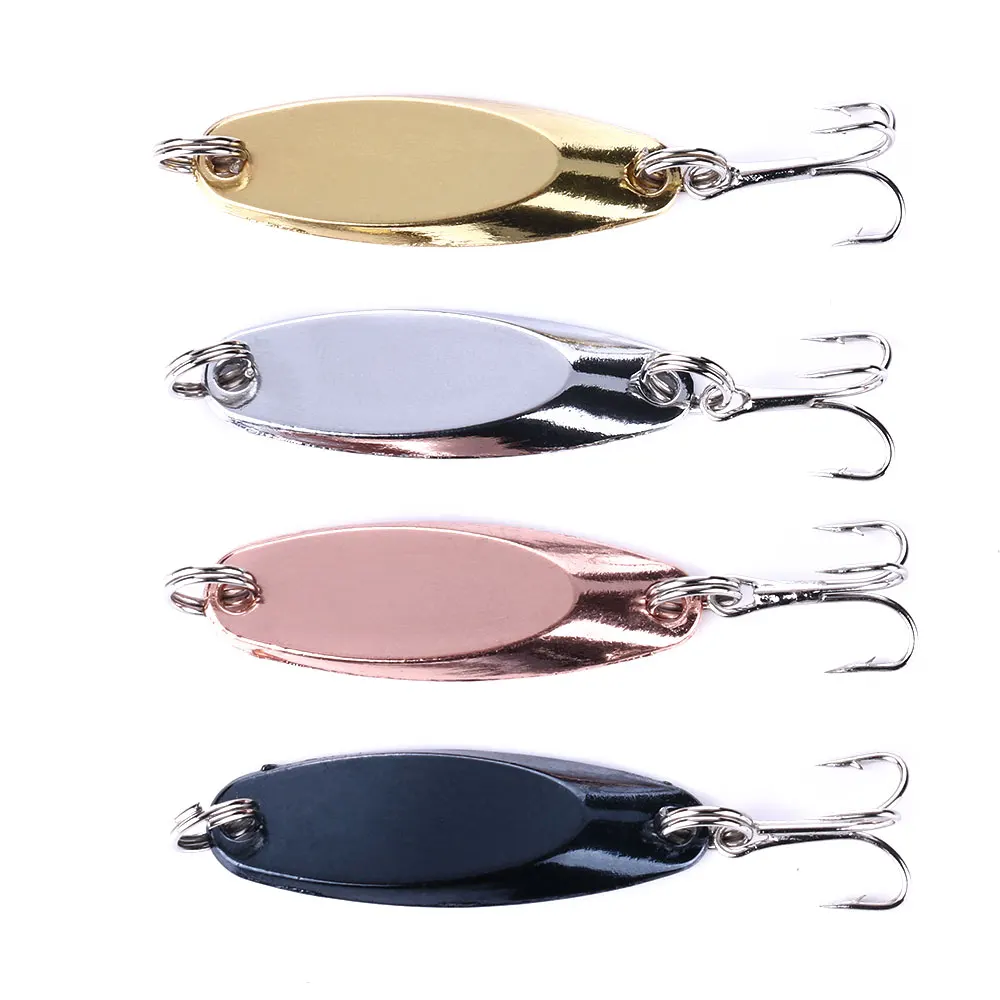 

YUZI 4cm 7g Spinner Trout Spoon Metal Fishing Lures Wobblers Jig for Carp Fishing Tackle Pesca Isca Artificial Hard Baits