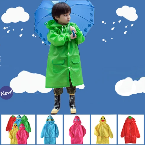 Милый детский плащ-дождевик в форме животных, стильное пончо с забавным рисунком, детская водонепроницаемая одежда для дождливой погоды, детский дождевик унисекс
