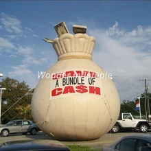 Пользовательские гигантские надувные мешок денег огромные надувные кошелек Реплика для наружной рекламы
