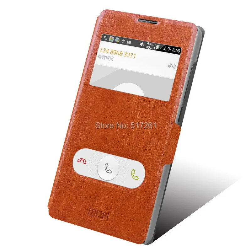 For Lenovo A788T High Quality Fashion MOFI Window Design PU Leather Stand Case Cover+Free Touch Pen |