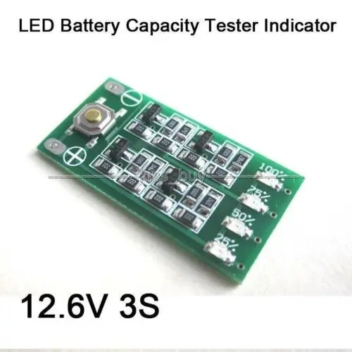 Индикатор емкости батареи dykb светодиодный S CELL 11 1 V 12V 12 6 | Электроника