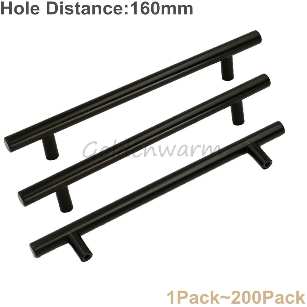 Furniture Handles Stainless Steel Black T Bar Handles Kitchen