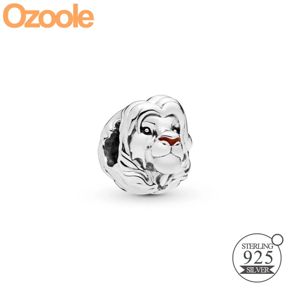 

Summer Authentic 925 Sterling Silver The Lion King Simba Charm Bead Fit European Bangle Original Pandora Bracelets Jewelry DIY