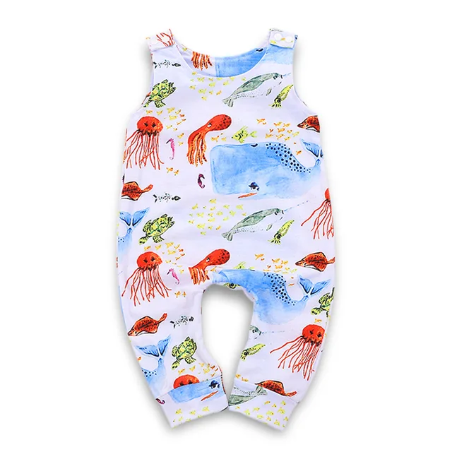Romper Toddler Jumpsuit Cotton Polyester Sleeveless Summer Infant Kid Baby Onesie Newborn