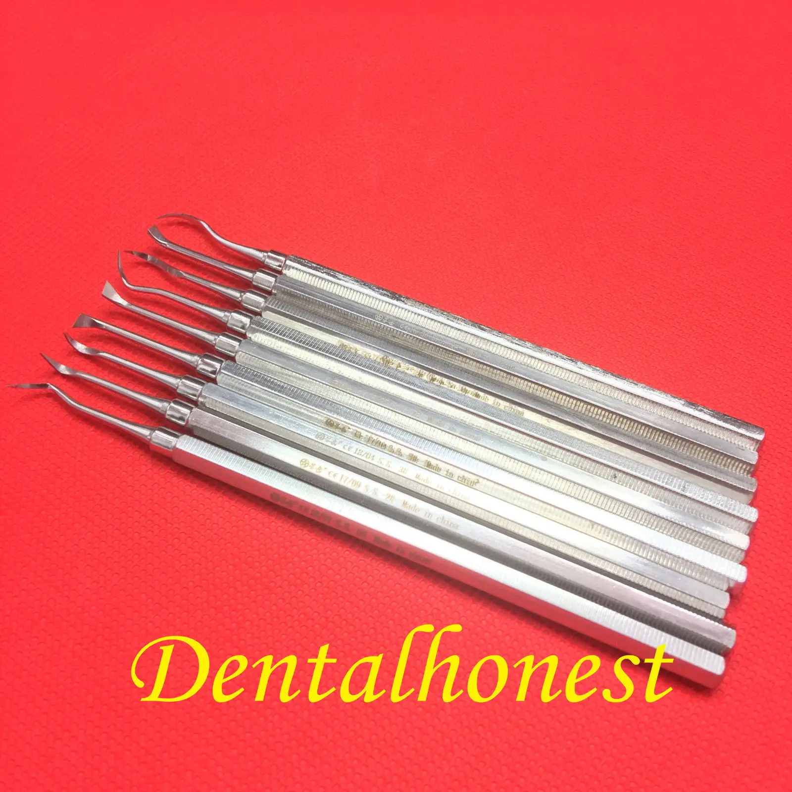 9pcs stainless steel dental tools kits Manual scaling cleaning teeth