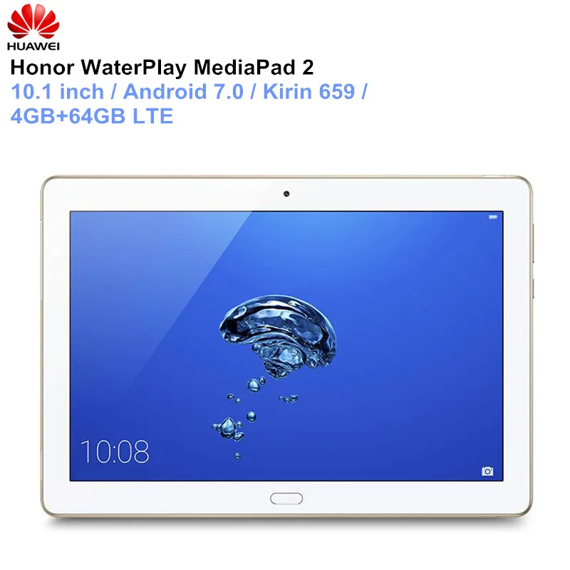 HUAWEI Honor WaterPlay MediaPad 2 планшеты PC 10,1 дюймов Android 7,0 Kirin 659 Octa Core Две камеры тетрадь 4 Гб 64 LTE