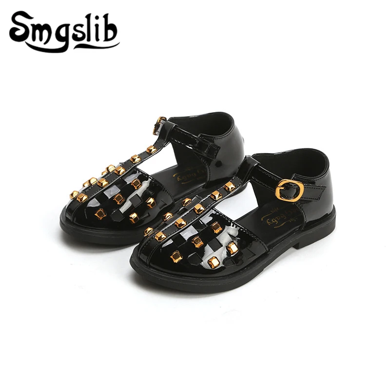 

Girls Sandals Kids Leather Shoes Children Shoes 2019 Gladiator Sandals Baby Toddler Flat Princess Shoes Kids Casual Shoes