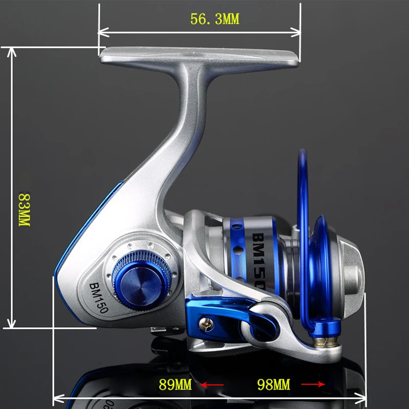 Новое поступление! Мини Спиннинг рыболовные катушки 10BB рыболовное колесо высокого качества 5,5: 1 Морская рыбалка синие цветные катушки