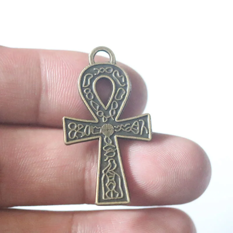 

Egyptian Key of Life Ankh Cross Amulet Pendant Charms For Jewelry Making DIY Handmade Jewelry Accessories Vintage Protection