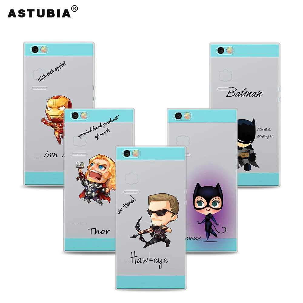 ASTUBIA Phone Case For Nextbit Robin Soft Spiderman Iron Man The Avengers Cover |