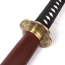 S0491 онлайн игра TOUKEN RANBU ASO SHRINE UGUISUMARU меч/пистолет металлическое лезвие и коричневые ножны 41"