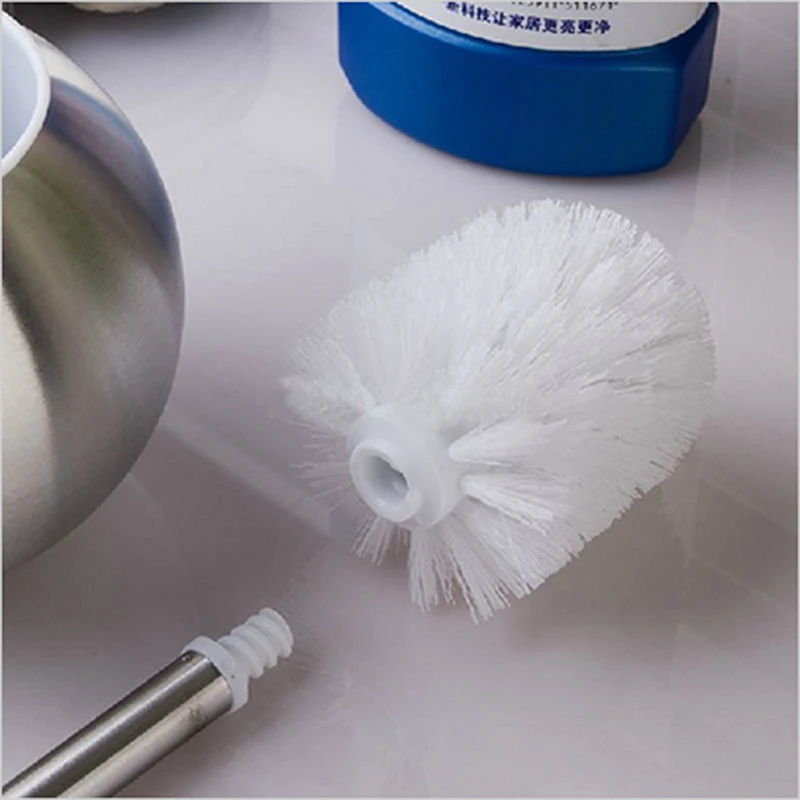 1pcs Black White Toilet Brush Head Holder Replacement Universal Cleaning Brush Head for Bathroom WC Toilet Clean Accessories