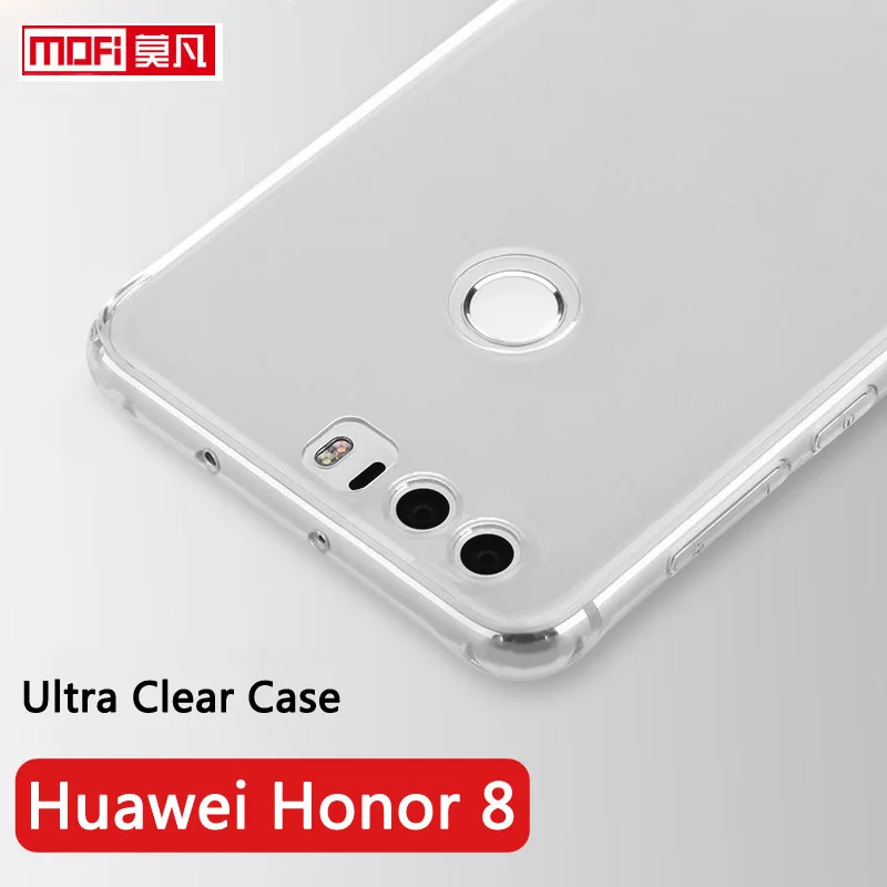 Чехол для Huawei honor 8 Мягкая силиконовая задняя крышка оригинал mofi 4 Гб 5 2 дюйма huawei