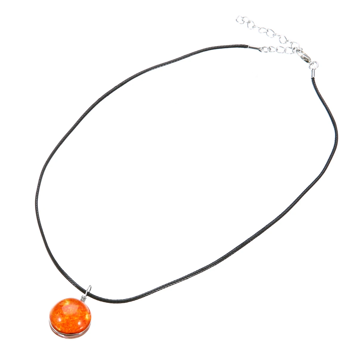 10Style Unisex Dreamy Glass Ball Necklace Shellhard Nebula Space Star Universe Galaxy Pattern Pendant Necklace Femme Jewelry