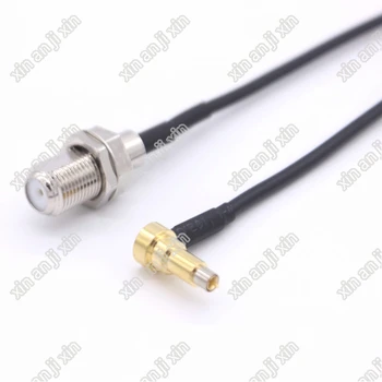 

The factory sales RF Pigtail Cable F to MS156 connector F female to MS156 right angle crimp RG174 Pigtail cable 15cm Free ship