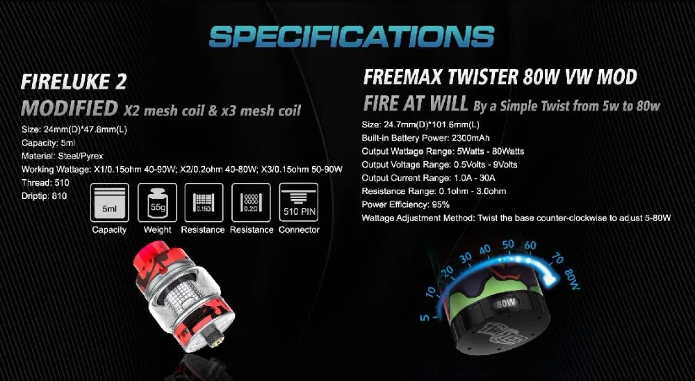Freemax Twister 80W Starter Kit-5