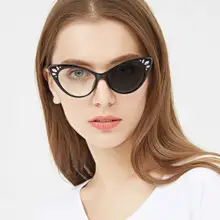 MINCL/ Модные Роскошные Алмазные кошачьи очки, брендовые дизайнерские солнечные фотохромные женские очки для чтения с коробкой FML