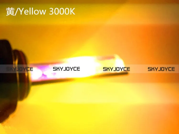 SKYJOYCE 35 Вт 55 Вт AC HID ксеноновые лампы H11 H1 HB3 HB4 Ксенон H7 темно-синий 30000k H4 Желтый Розовый Фиолетовый Зеленый 4300 K-10000 K H27 ксенон