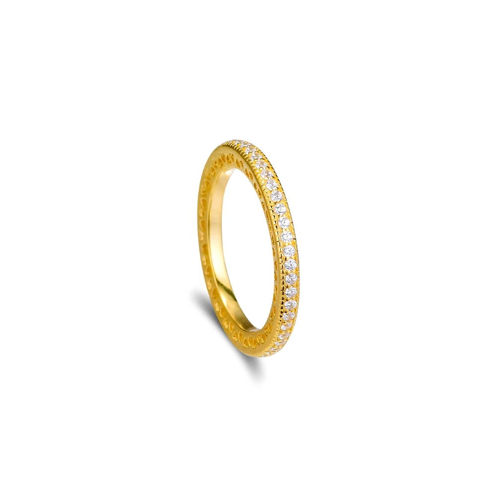 Сердца кольца с 14k позолоченные 100% 925 Стерлинговое Серебряные ювелирные изделия