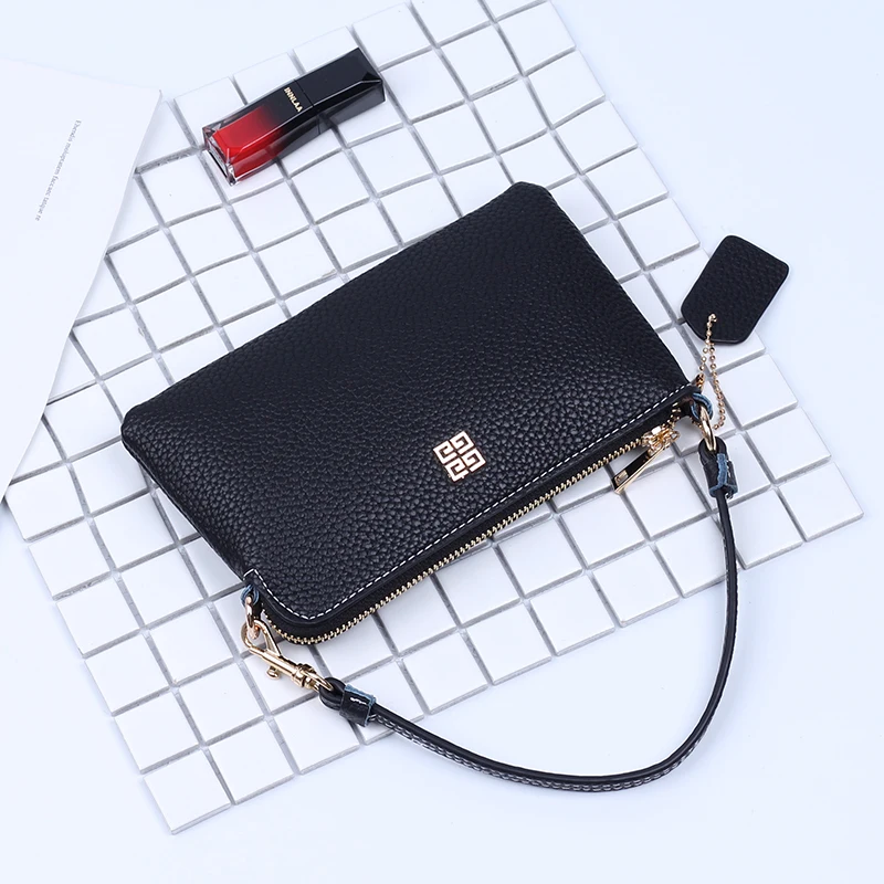 Leather 2019 purse handbags dual-use simple small bag tide mobile phone bag portable clutch bag fashion Messenger
