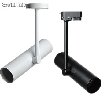 

Wholesale Retail 15W COB LED Track Light Spot Wall Lamp Spotlight Tracking LED surface mounted Ceiling lamp White Black shell