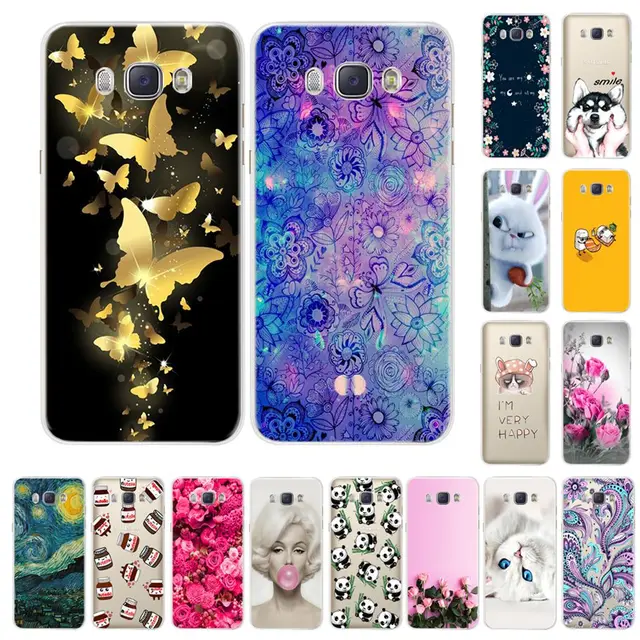 Phone Case For Samsung Galaxy J5 2016 J510 J510F Soft Silicone TPU Cartoon Protector Cover Cases For Samsung J5 2016 J510 Bumper